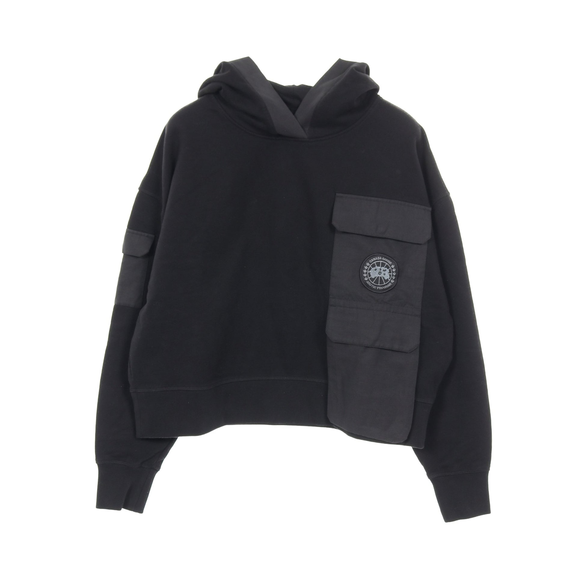 イェーツ フーディー プルオーバーパーカー コットン ブラック カナダグース トップス CANADA GOOSE
