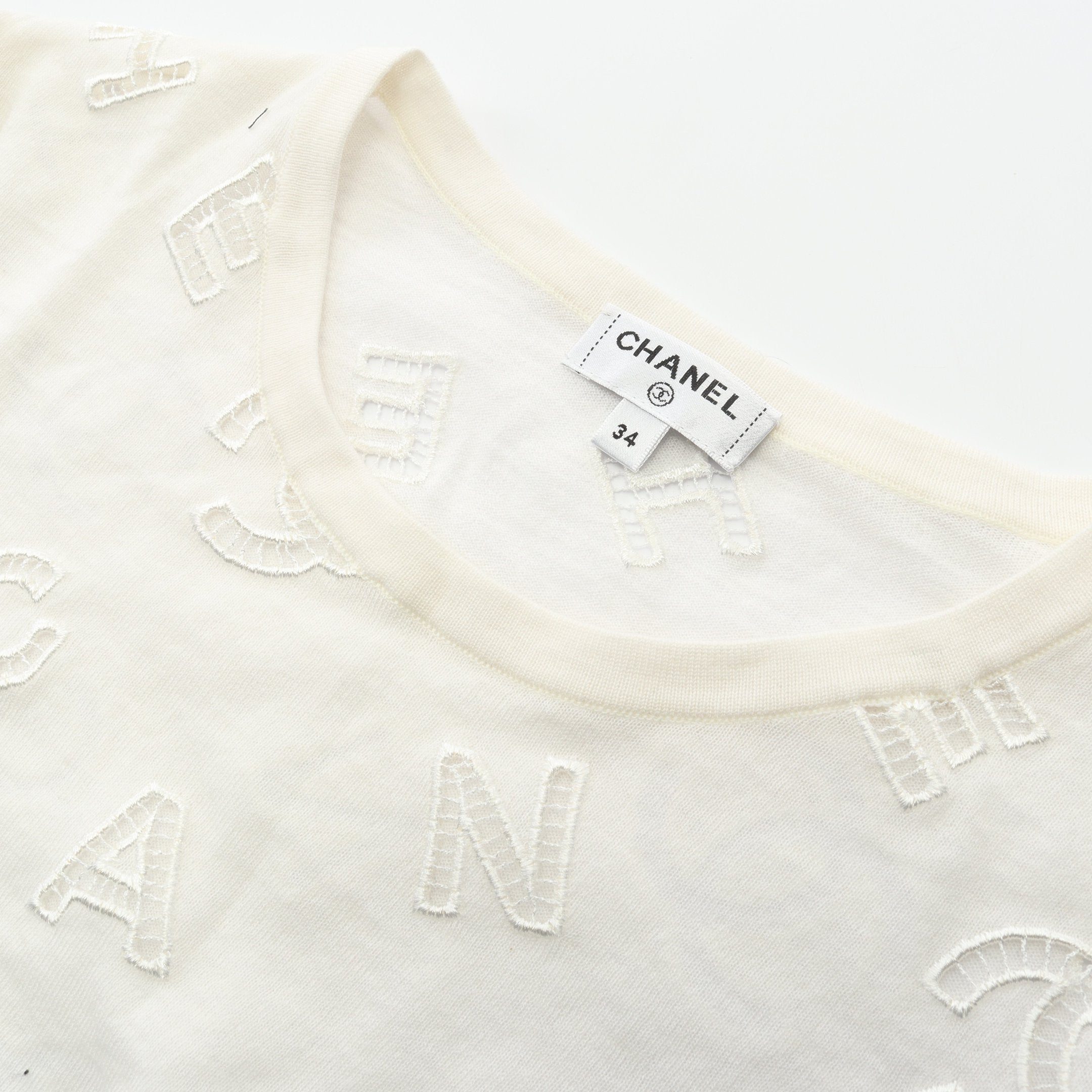 ココマーク 半袖Tシャツ クルーネック コットン カシミヤ アイボリー