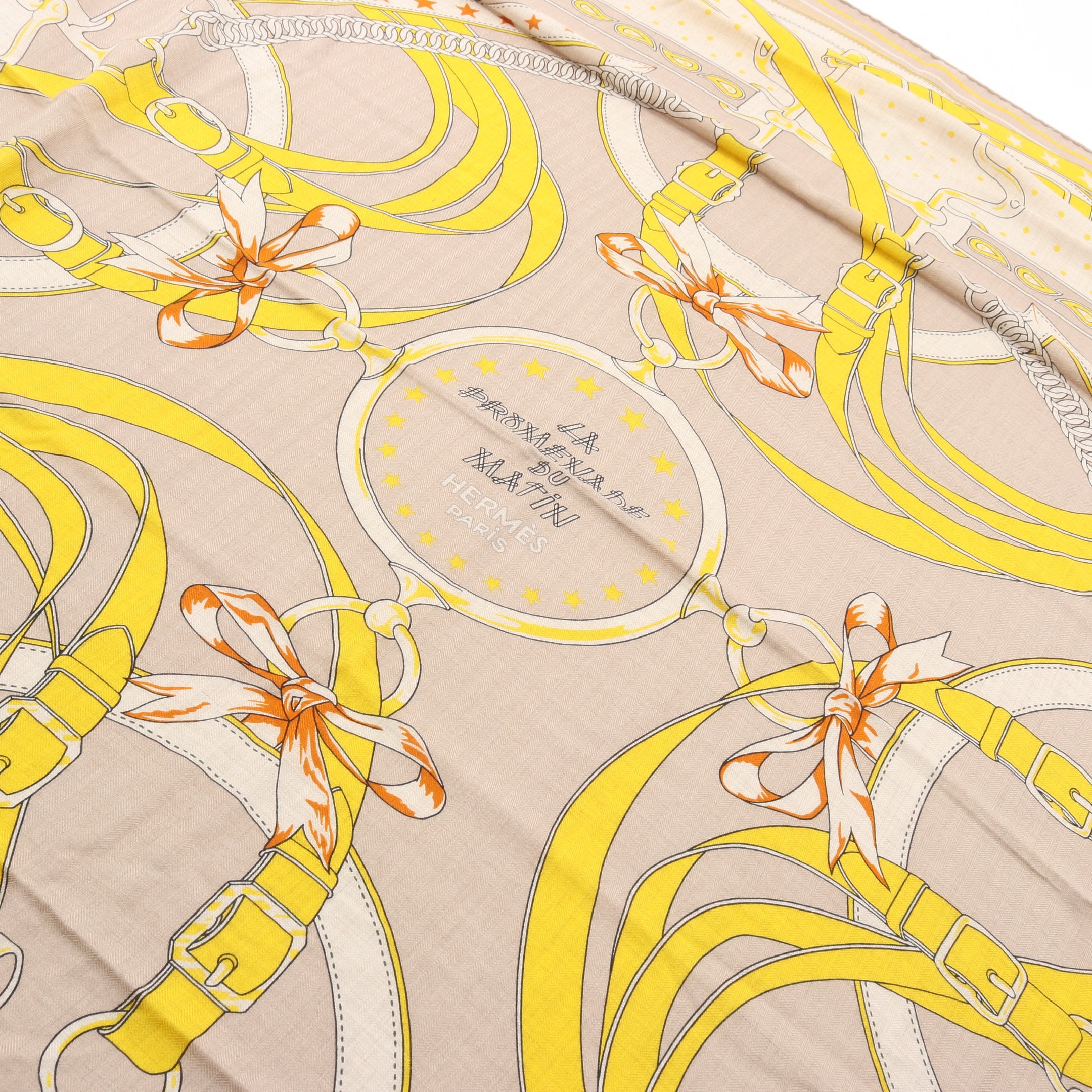 カレジェアン カレ140 LA PROMENADE DU MATIN スカーフ ショール