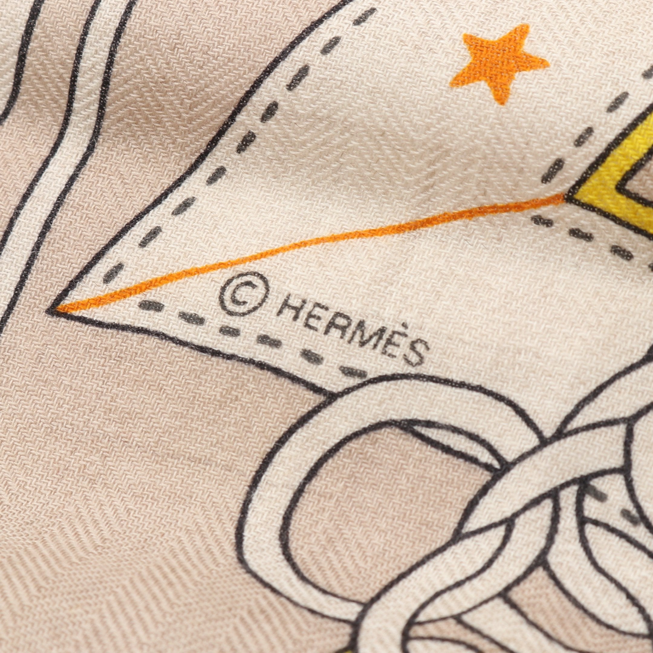 カレジェアン カレ140 LA PROMENADE DU MATIN スカーフ ショール