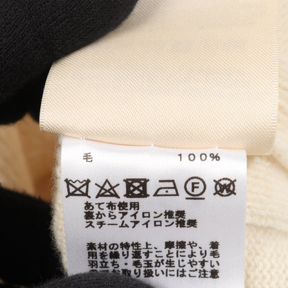 ニット カーディガン 半袖 Hロゴ ウール アイボリー エルメス トップス HERMES