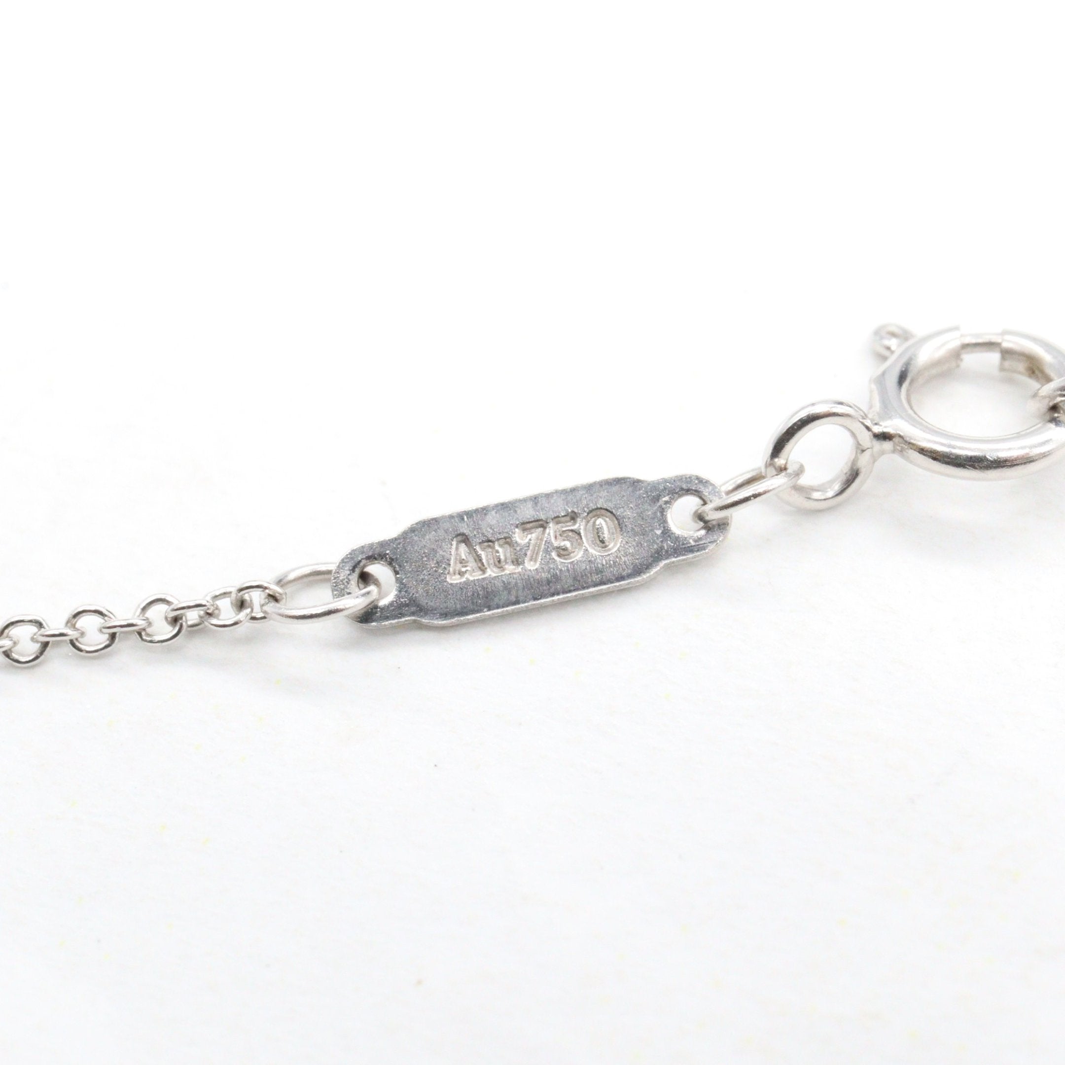 Tスマイルネックレス スモール ネックレス K18WG ホワイトゴールド