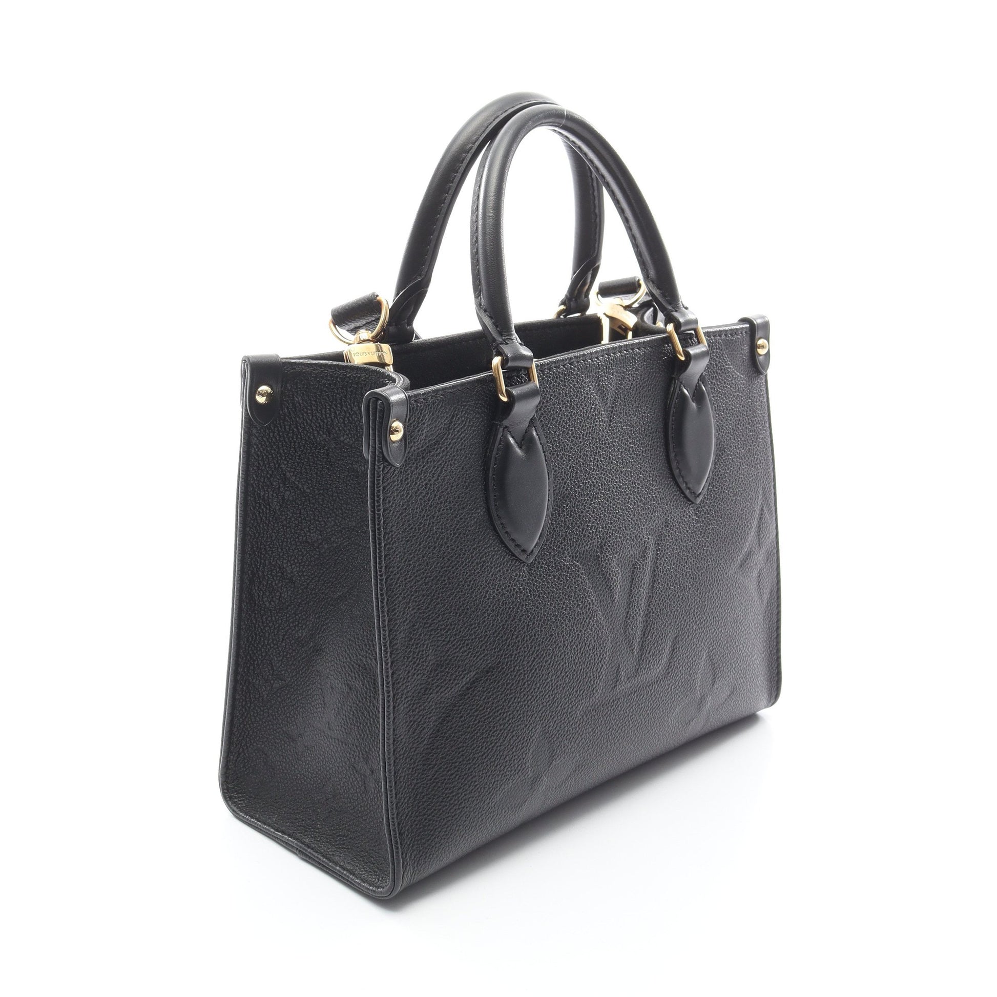 オンザゴーPM モノグラムアンプラント ノワール ハンドバッグ レザー ブラック 2WAY ルイヴィトン バッグ LOUIS VUITTON