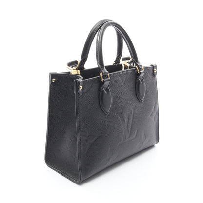 オンザゴーPM モノグラムアンプラント ノワール ハンドバッグ レザー ブラック 2WAY ルイヴィトン バッグ LOUIS VUITTON