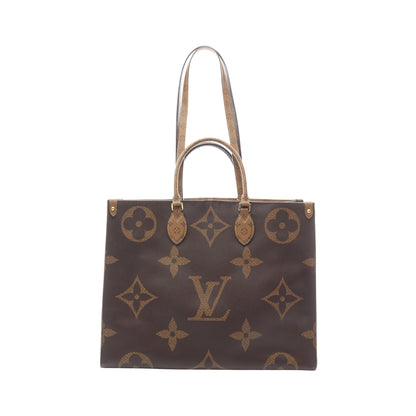 オンザゴーGM モノグラムジャイアント リバース ショルダーバッグ トートバッグ PVC ブラウン ベージュ 2WAY ルイヴィトン バッグ LOUIS VUITTON