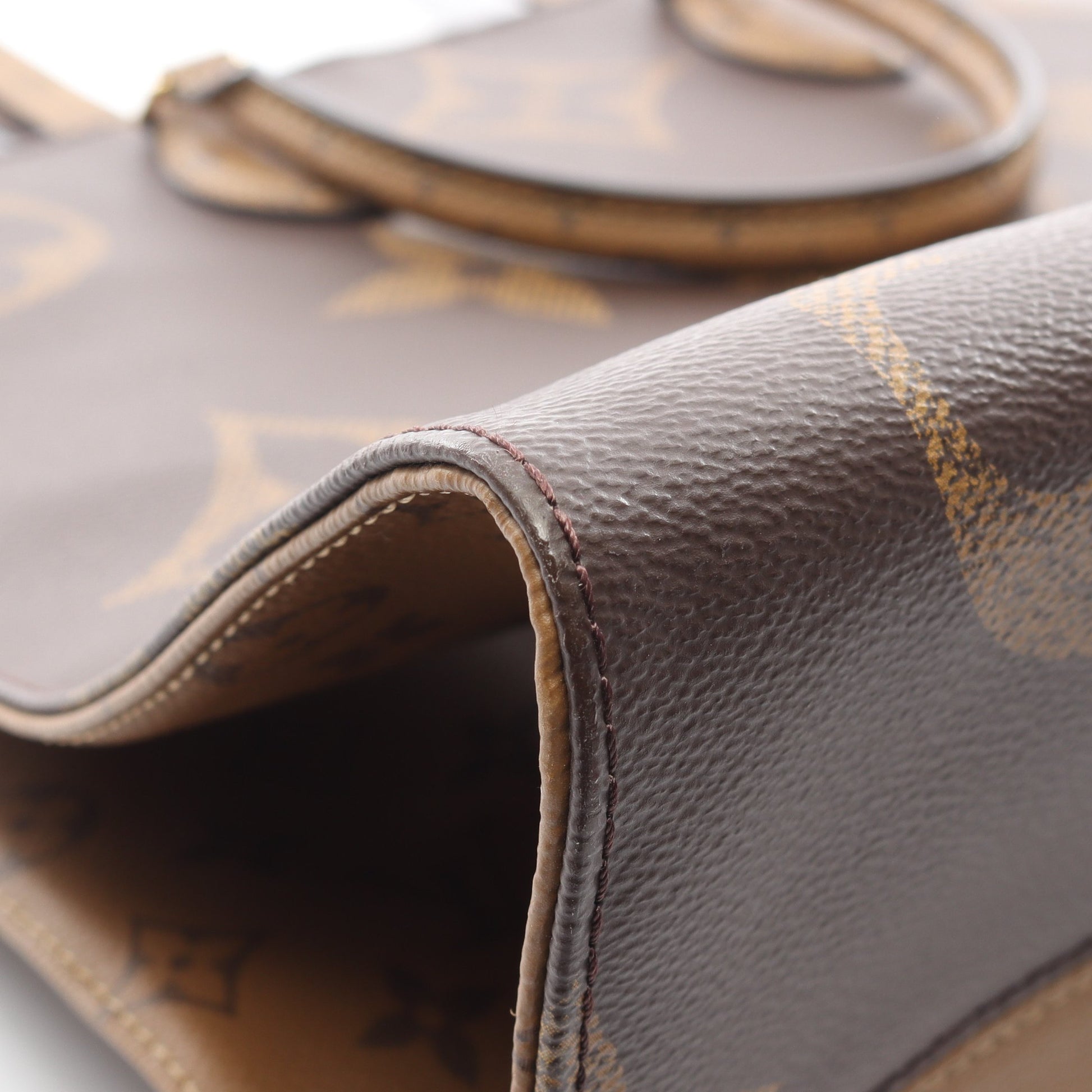 オンザゴーGM モノグラムジャイアント リバース ショルダーバッグ トートバッグ PVC ブラウン ベージュ 2WAY ルイヴィトン バッグ LOUIS VUITTON
