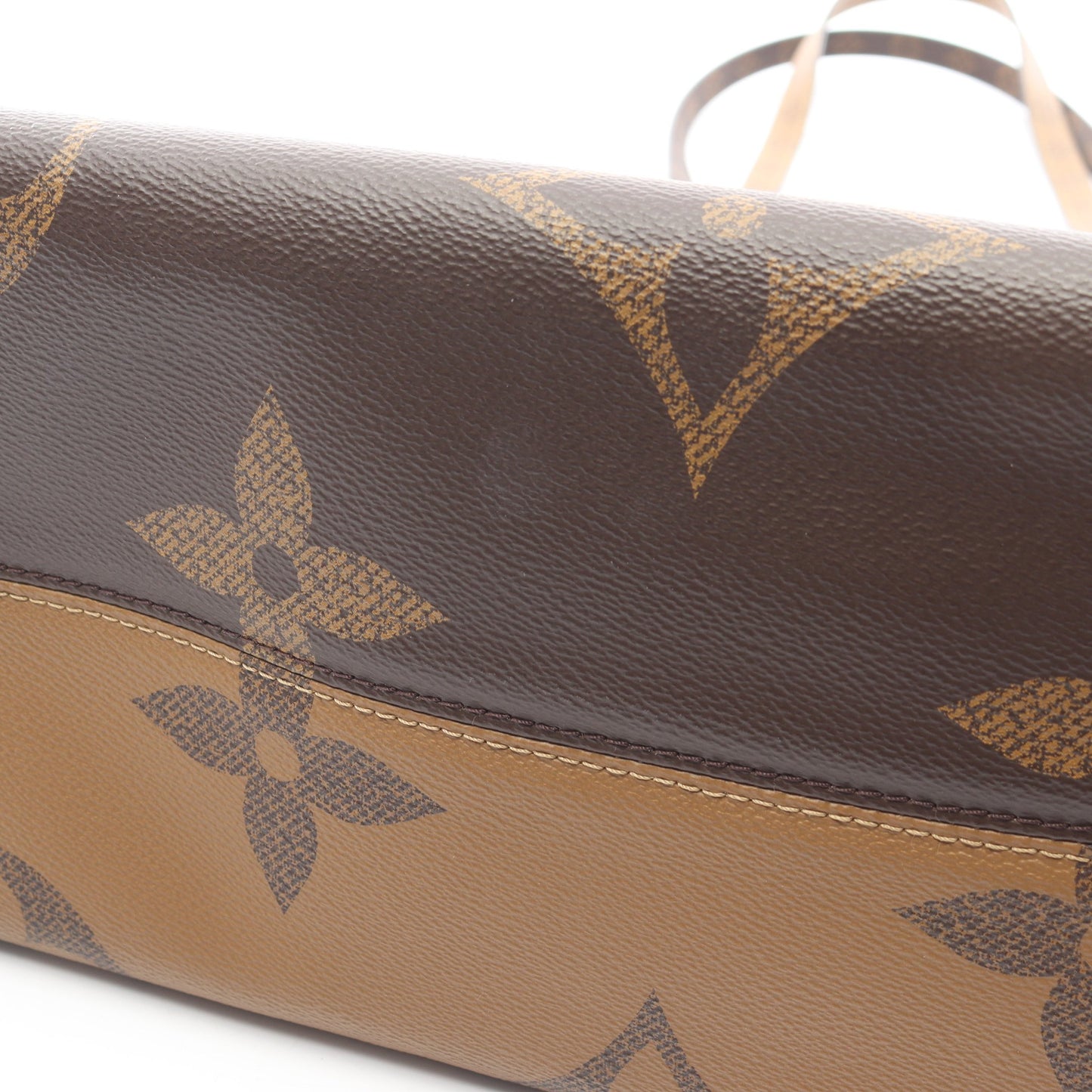 オンザゴーGM モノグラムジャイアント リバース ショルダーバッグ トートバッグ PVC ブラウン ベージュ 2WAY ルイヴィトン バッグ LOUIS VUITTON