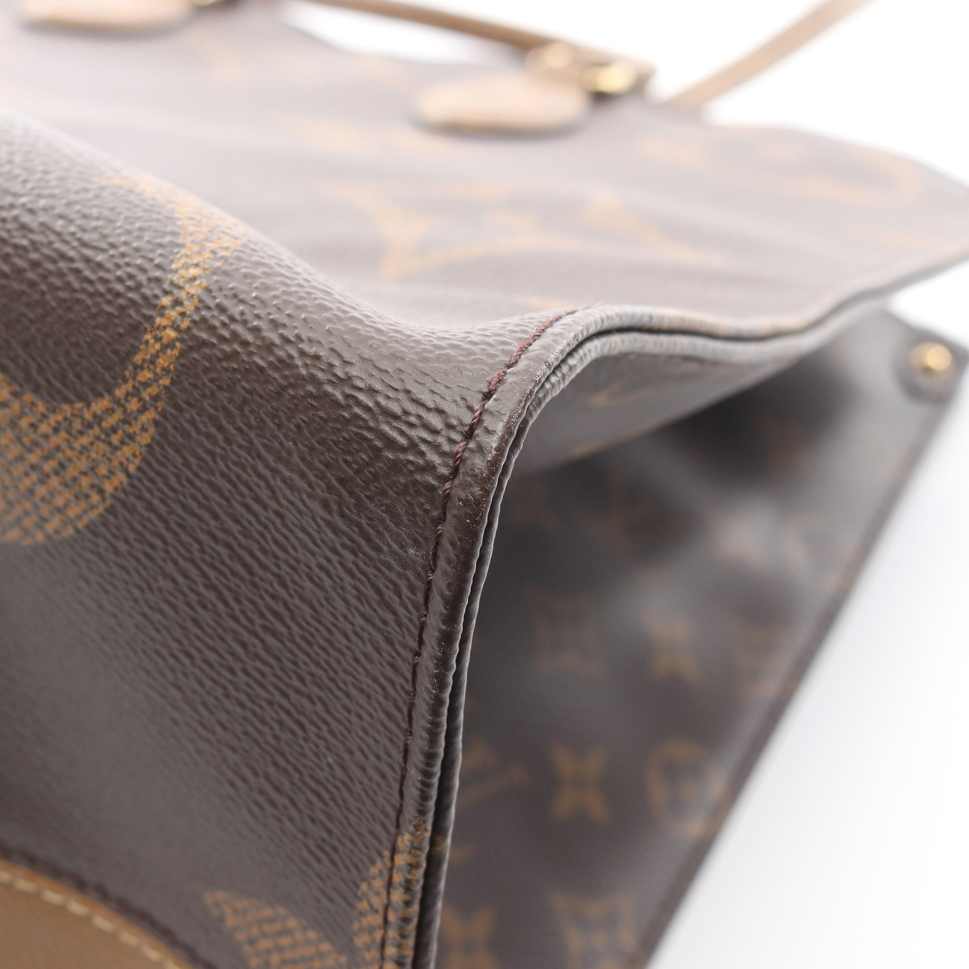 オンザゴーGM モノグラムジャイアント リバース ショルダーバッグ トートバッグ PVC ブラウン ベージュ 2WAY ルイヴィトン バッグ LOUIS VUITTON