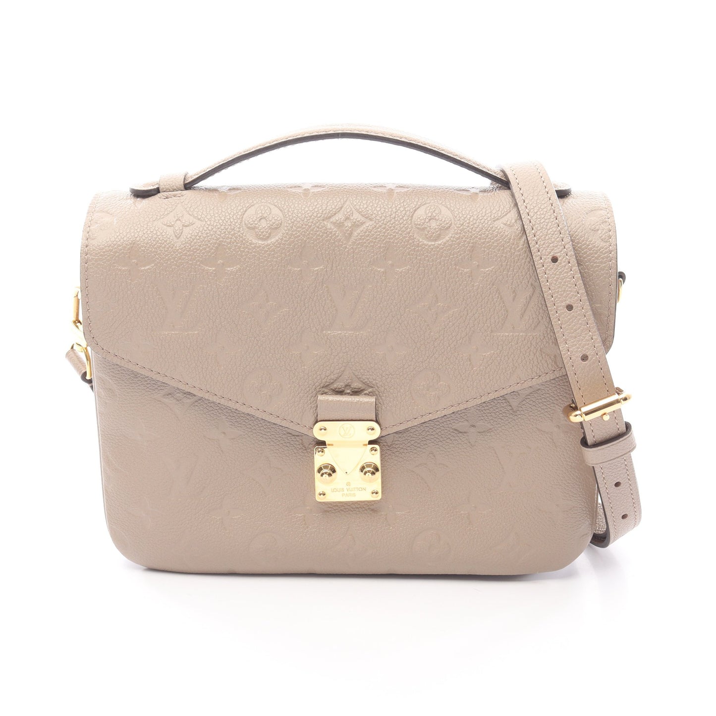 ポシェットメティスMM モノグラムアンプラント トゥルトレール ハンドバッグ レザー グレーベージュ 2WAY ルイヴィトン バッグ LOUIS VUITTON