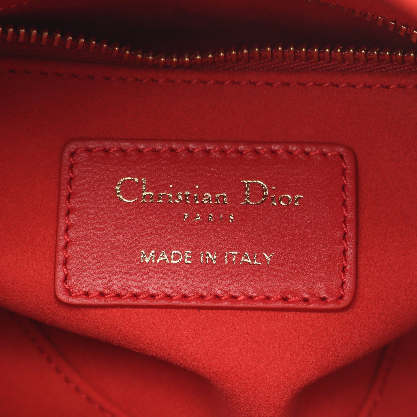 レディディオール ミニ ハートカナージュ ハンドバッグ レザー レッド 2WAY クリスチャンディオール バッグ Christian Dior