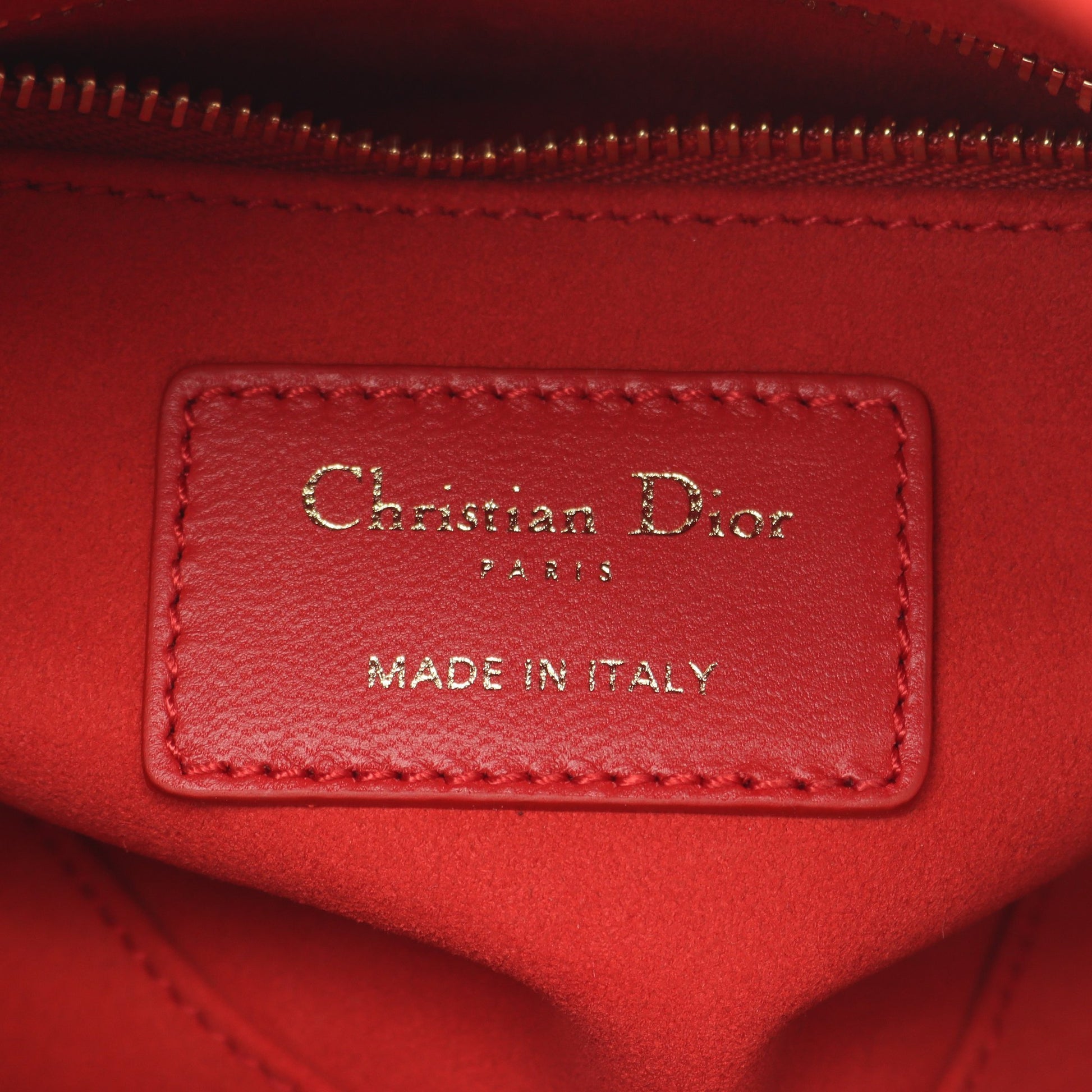レディディオール ミニ ハートカナージュ ハンドバッグ レザー レッド 2WAY クリスチャンディオール バッグ Christian Dior