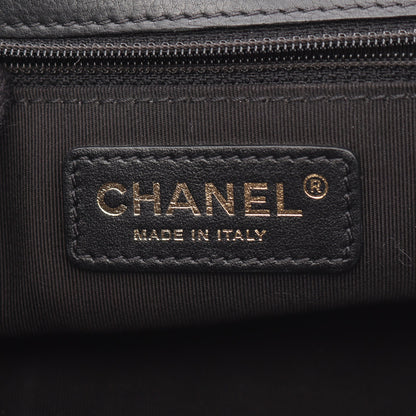 マトラッセ チェーンショルダーバッグ レザー ブラック ゴールド金具 シャネル バッグ CHANEL