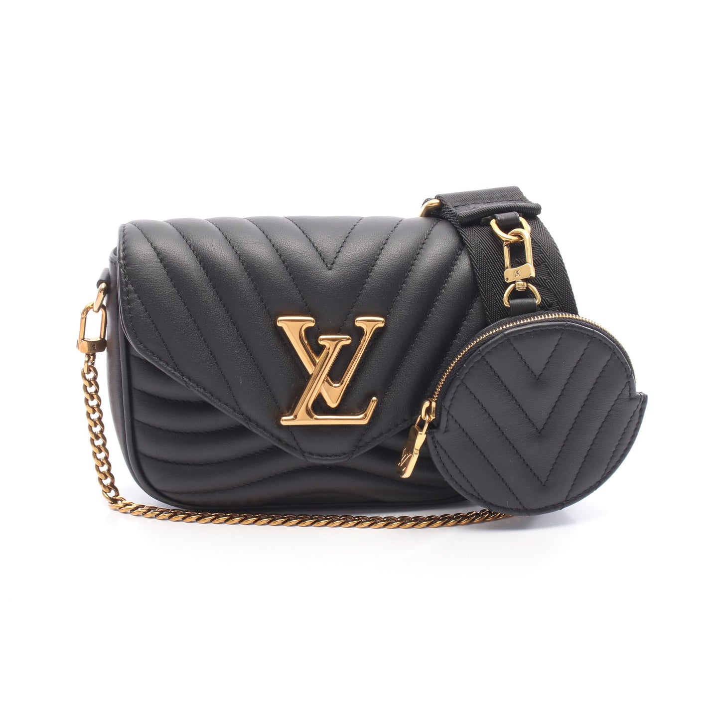 ミュルティ ポシェット ニューウェーブ ノワール ショルダーバッグ レザー ブラック ルイヴィトン バッグ LOUIS VUITTON