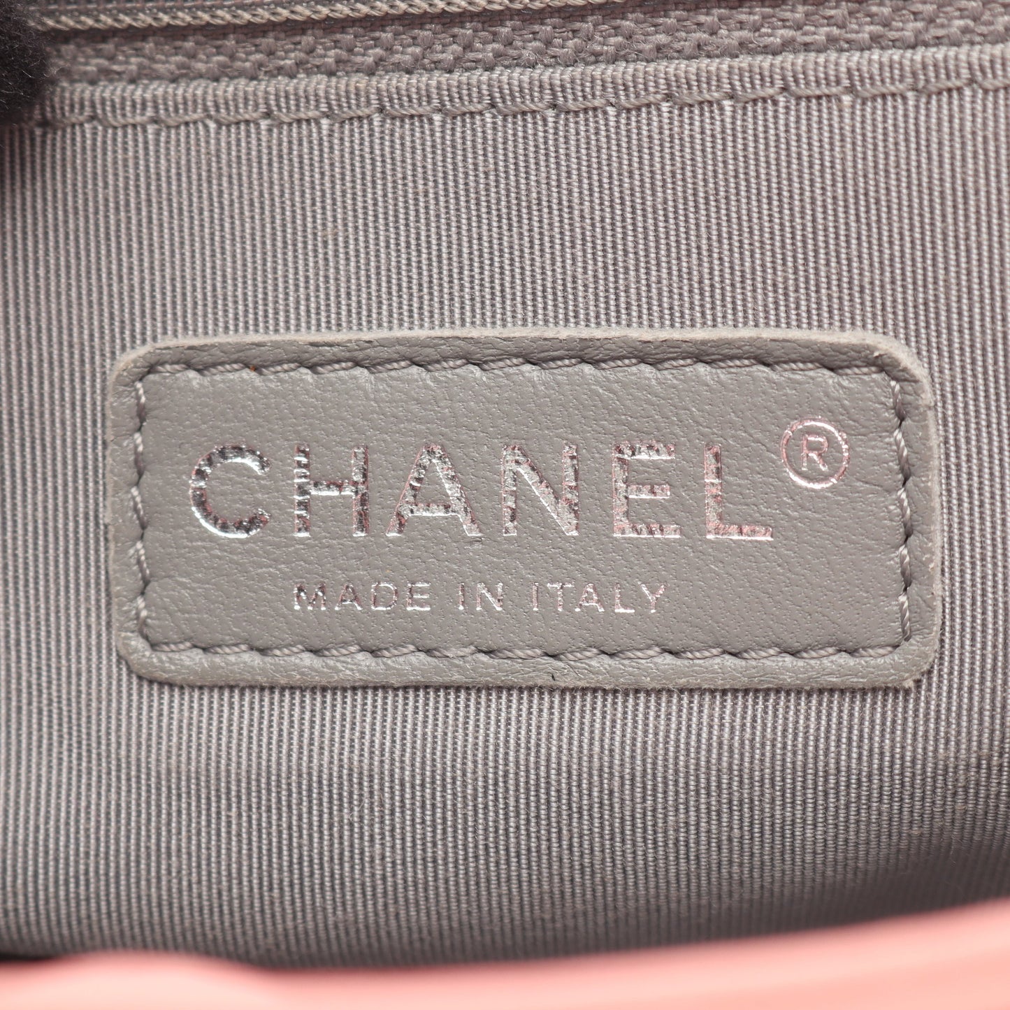マトラッセ チェーンアラウンド チェーンショルダーバッグ レザー コーラルピンク シルバー金具 シャネル バッグ CHANEL