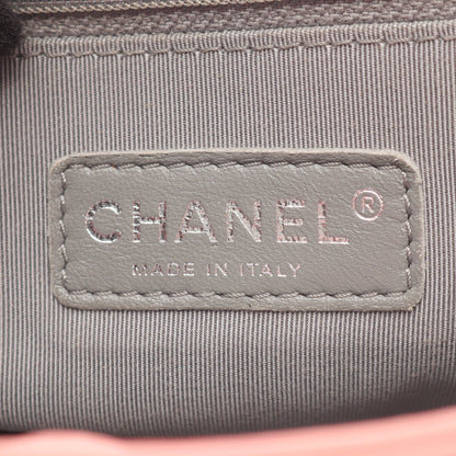 マトラッセ チェーンアラウンド チェーンショルダーバッグ レザー コーラルピンク シルバー金具 シャネル バッグ CHANEL