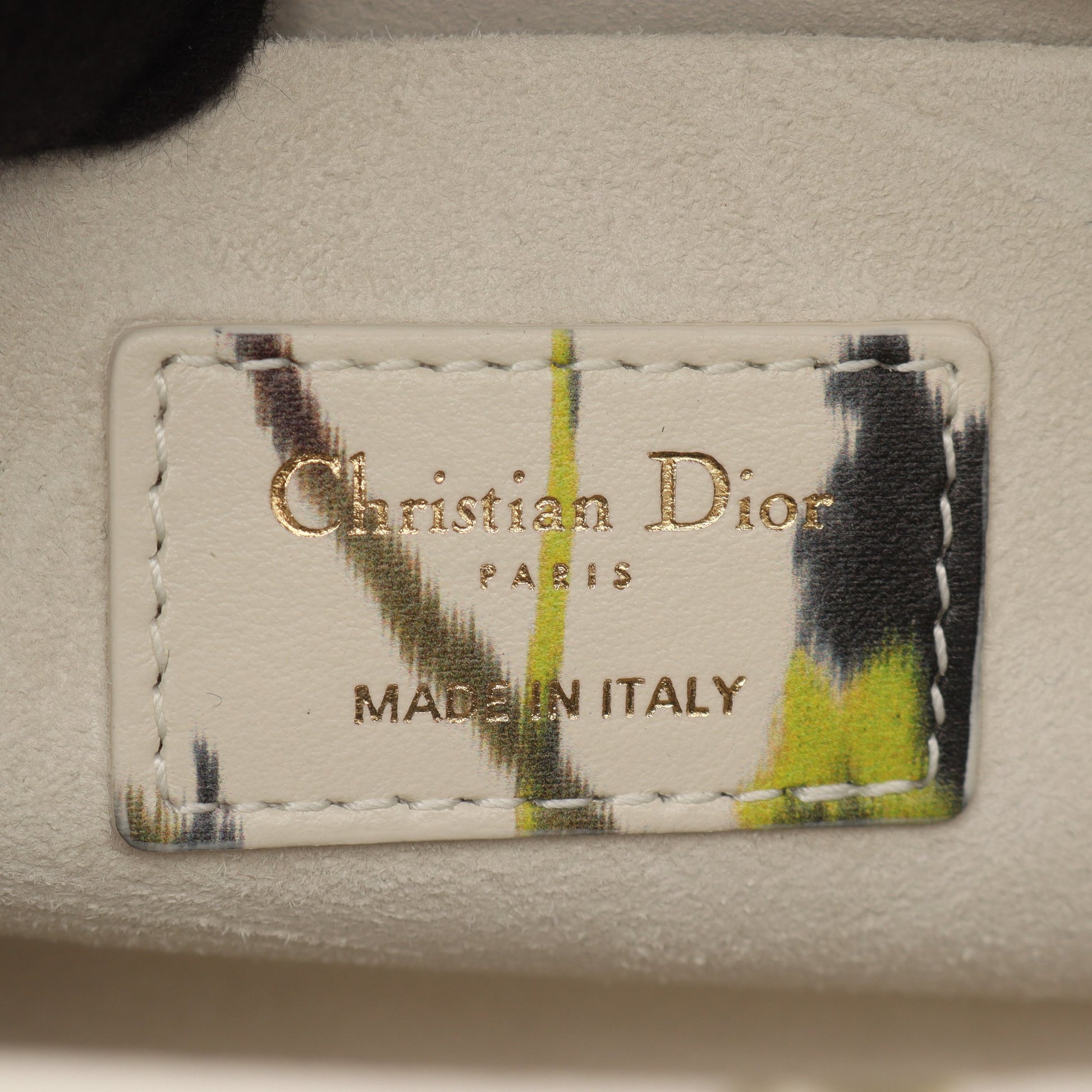 Lady D-Joy ミディアム ハンドバッグ レザー オフホワイト マルチカラー ビーズ 3WAY クリスチャンディオール バッグ Christian Dior