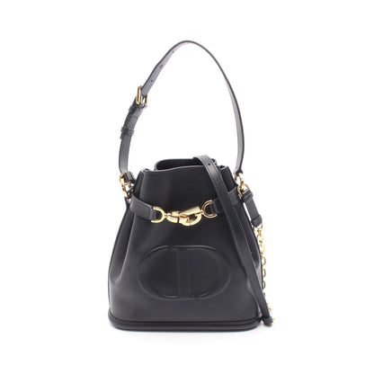 C'estDior ミディアム ハンドバッグ レザー ブラック 2WAY クリスチャンディオール バッグ Christian Dior