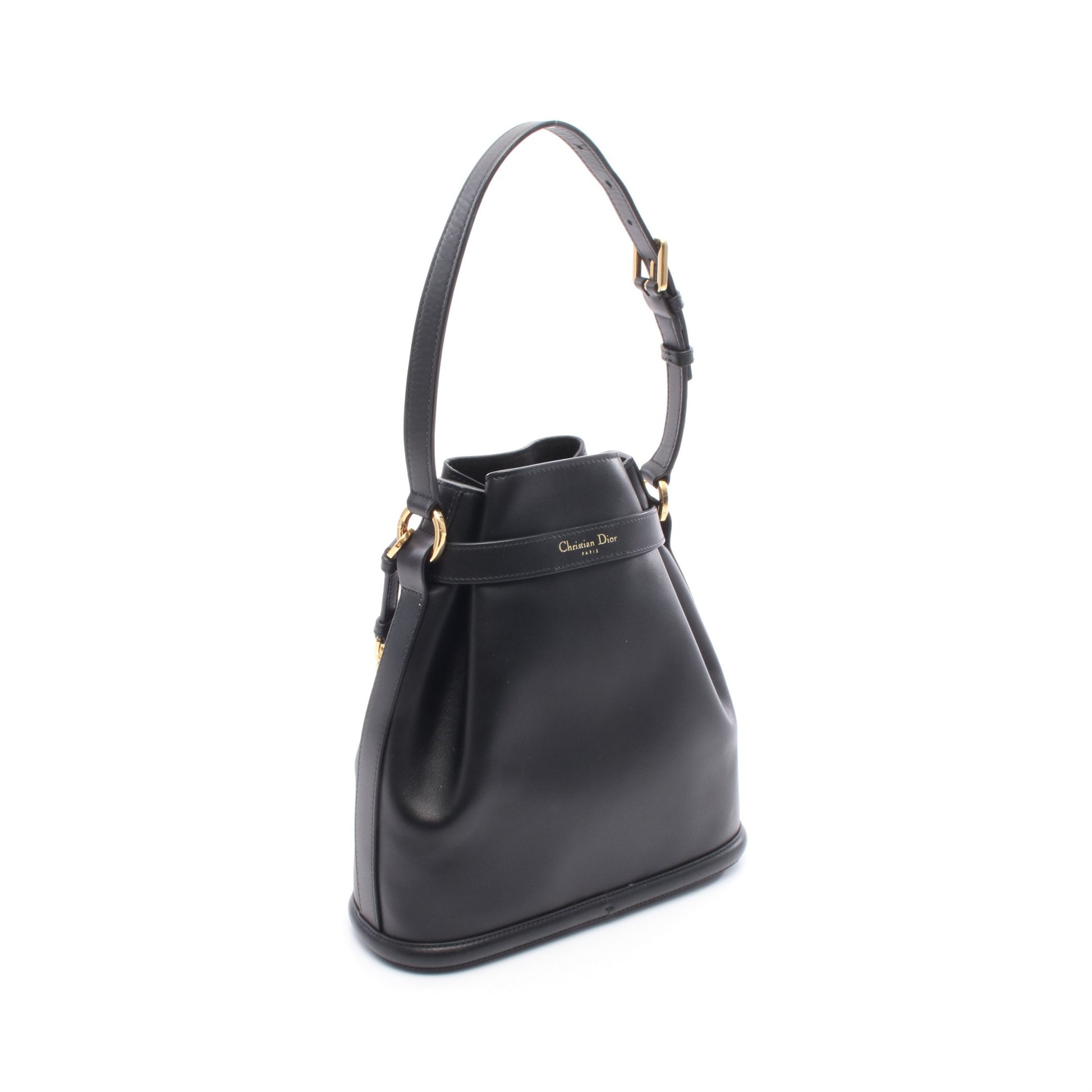 C'estDior ミディアム ハンドバッグ レザー ブラック 2WAY クリスチャンディオール バッグ Christian Dior