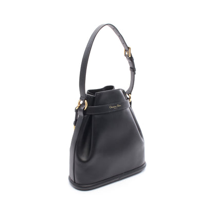 C'estDior ミディアム ハンドバッグ レザー ブラック 2WAY クリスチャンディオール バッグ Christian Dior