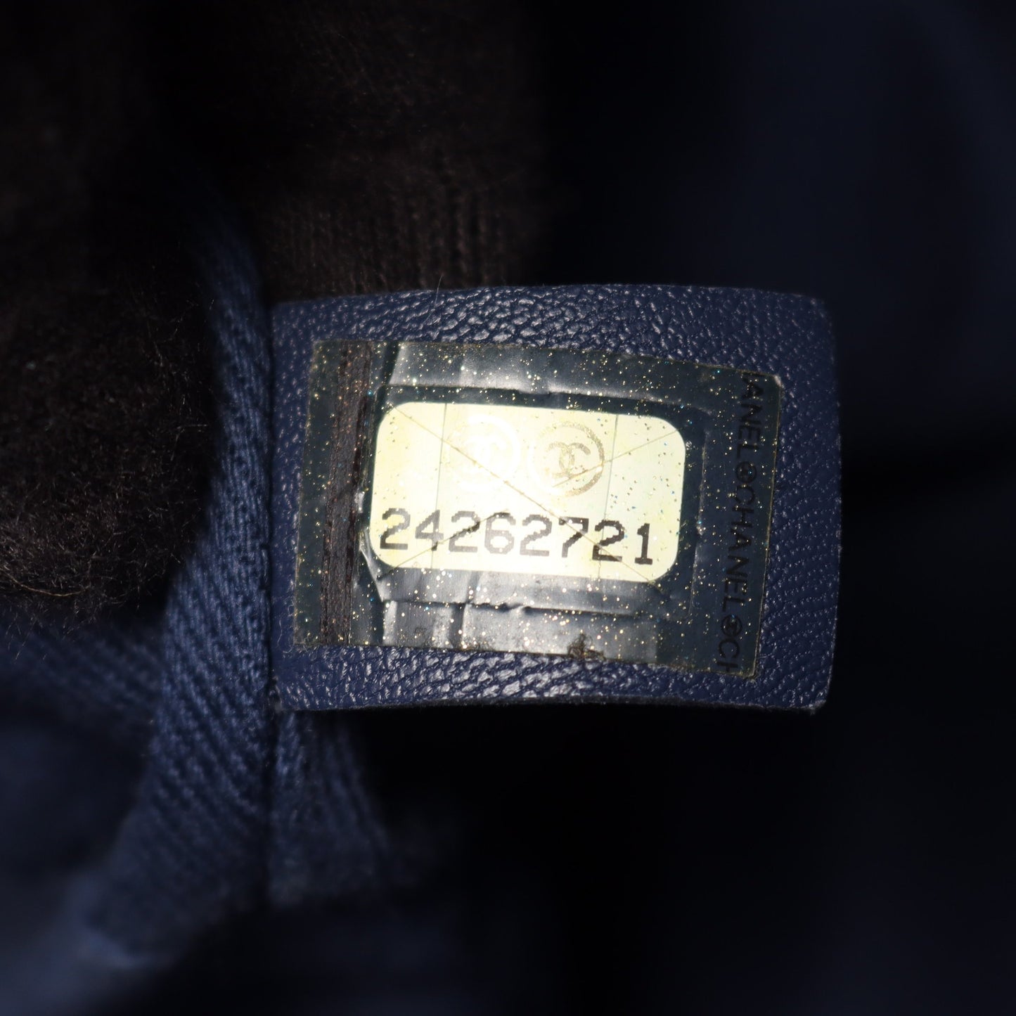 マトラッセ バックパック リュックサック ラムスキン レザー ネイビー ゴールド金具 シャネル バッグ CHANEL