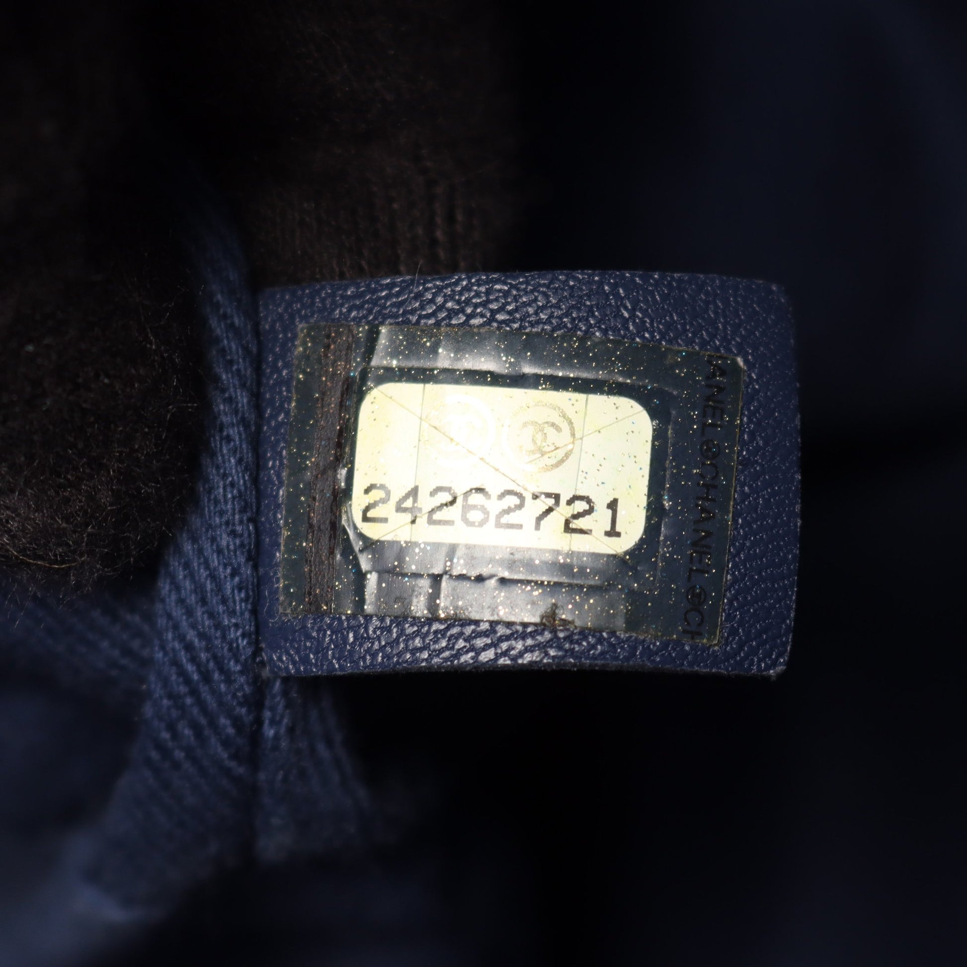 マトラッセ バックパック リュックサック ラムスキン レザー ネイビー ゴールド金具 シャネル バッグ CHANEL
