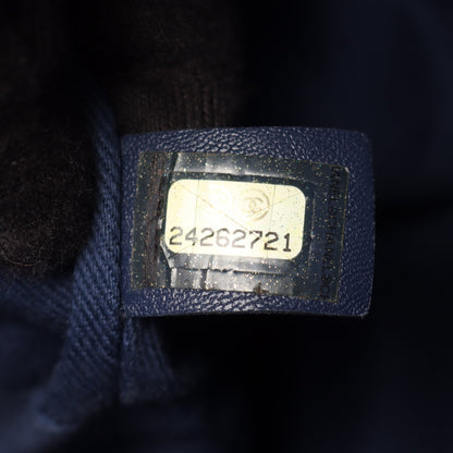 マトラッセ バックパック リュックサック ラムスキン レザー ネイビー ゴールド金具 シャネル バッグ CHANEL