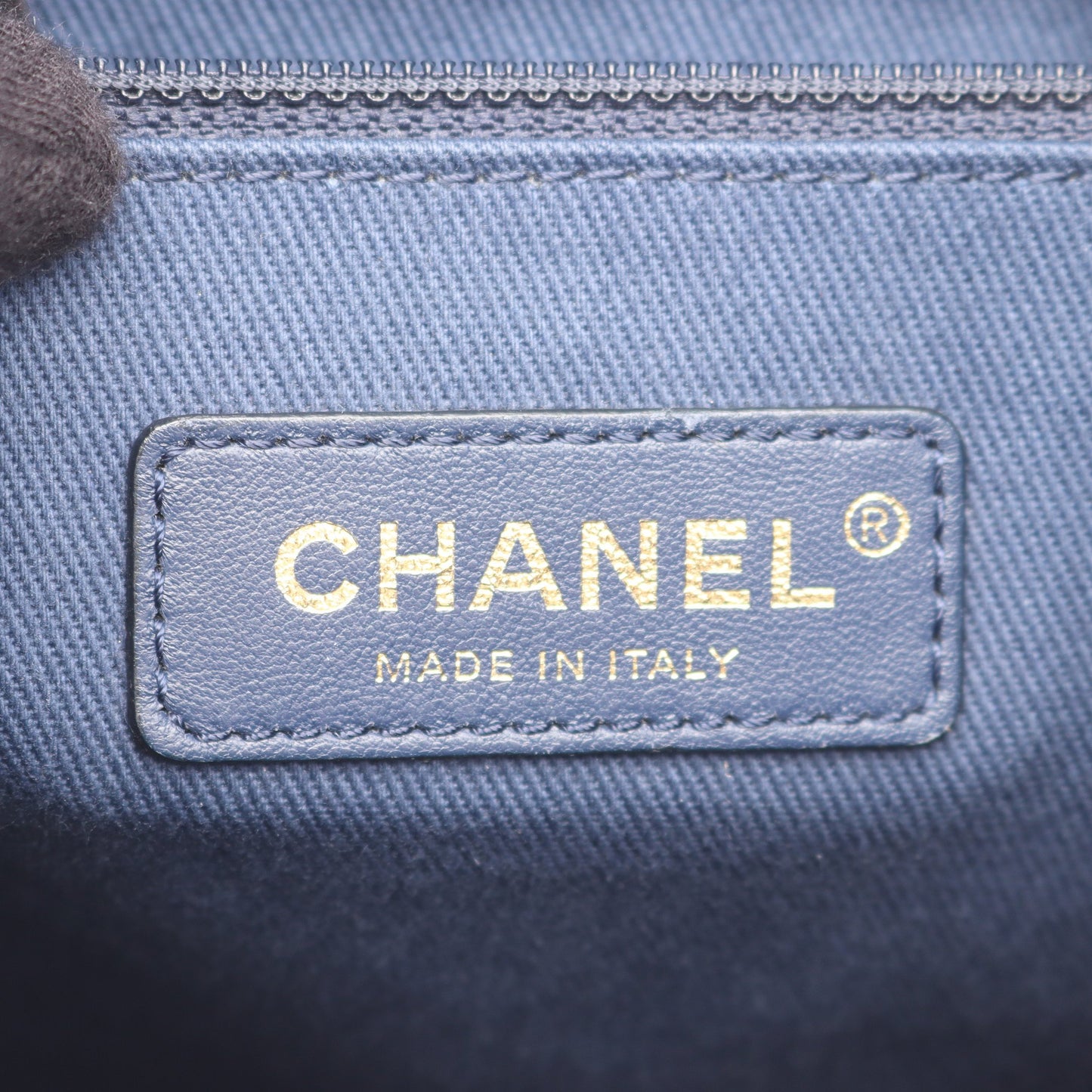 マトラッセ バックパック リュックサック ラムスキン レザー ネイビー ゴールド金具 シャネル バッグ CHANEL