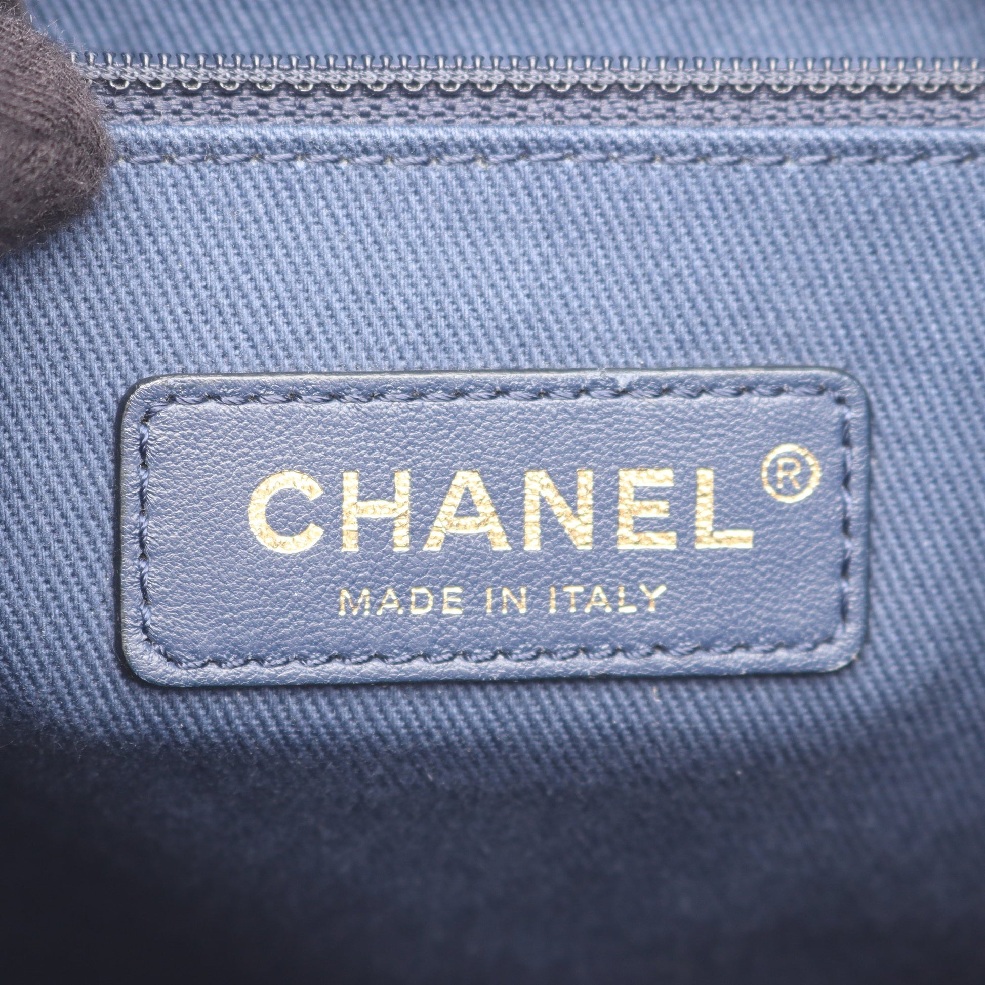マトラッセ バックパック リュックサック ラムスキン レザー ネイビー ゴールド金具 シャネル バッグ CHANEL