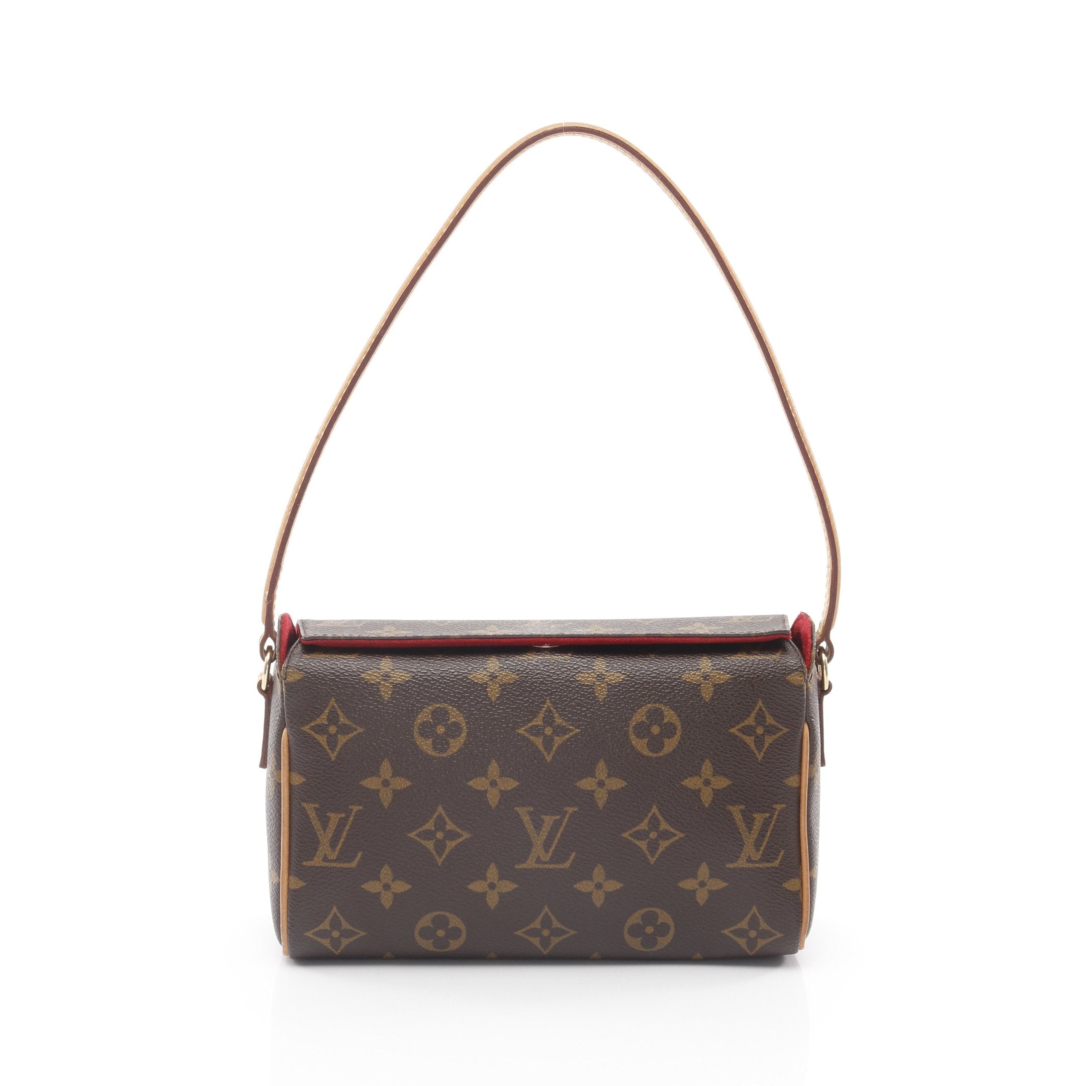 廃盤 Louis Vuitton ハンドバッグ モノグラム　レシタル 美品 レシタル モノグラム ハンドバッグ PVC レザー ブラウン ルイヴィトン