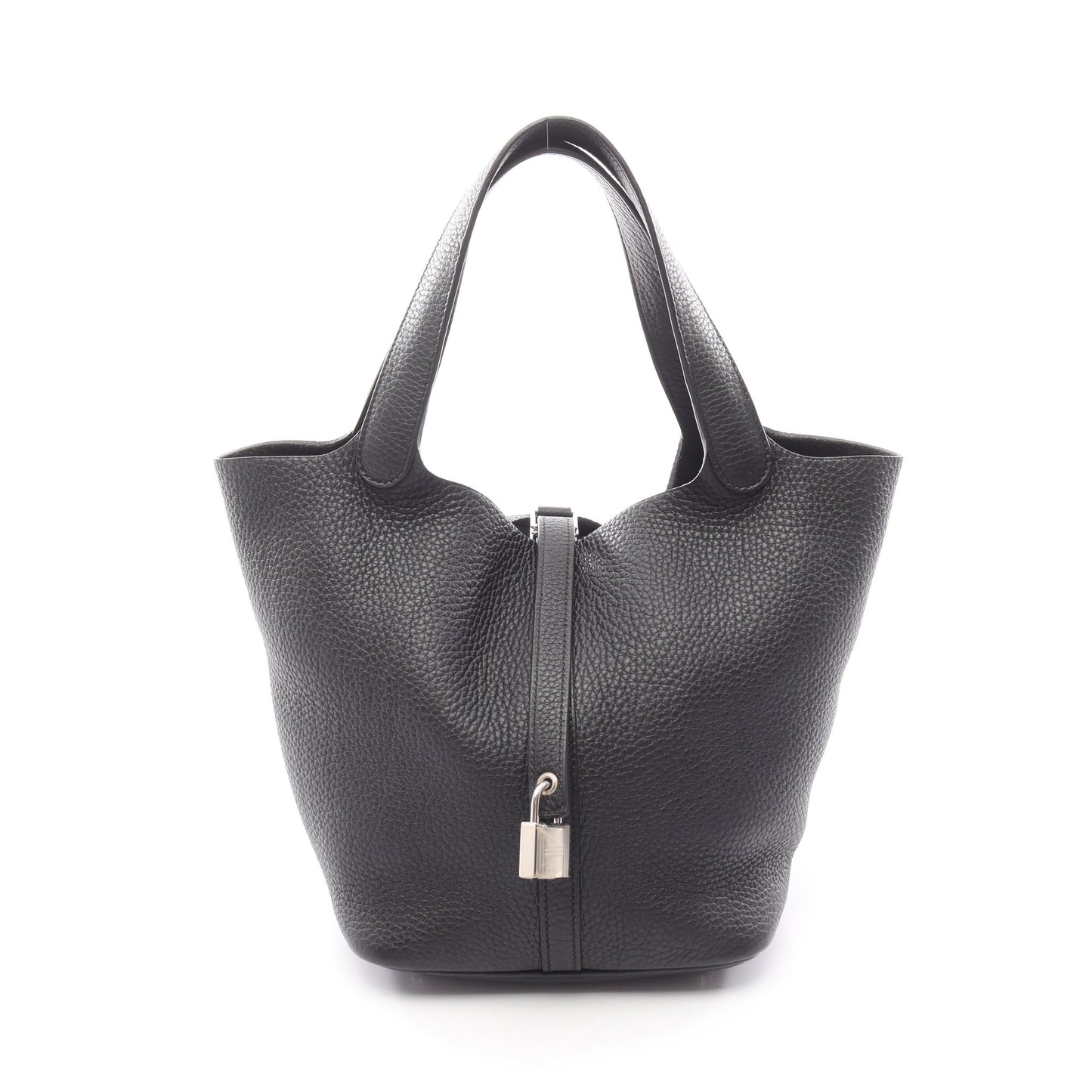 ピコタンロックMM ハンドバッグ トリヨンクレマンス ブラック シルバー金具 Y刻印 エルメス バッグ HERMES