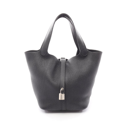 ピコタンロックMM ハンドバッグ トリヨンクレマンス ブラック シルバー金具 Y刻印 エルメス バッグ HERMES