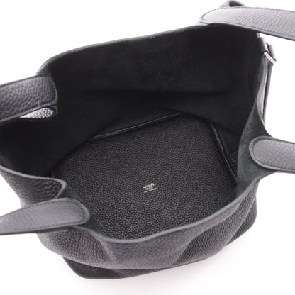 ピコタンロックMM ハンドバッグ トリヨンクレマンス ブラック シルバー金具 Y刻印 エルメス バッグ HERMES