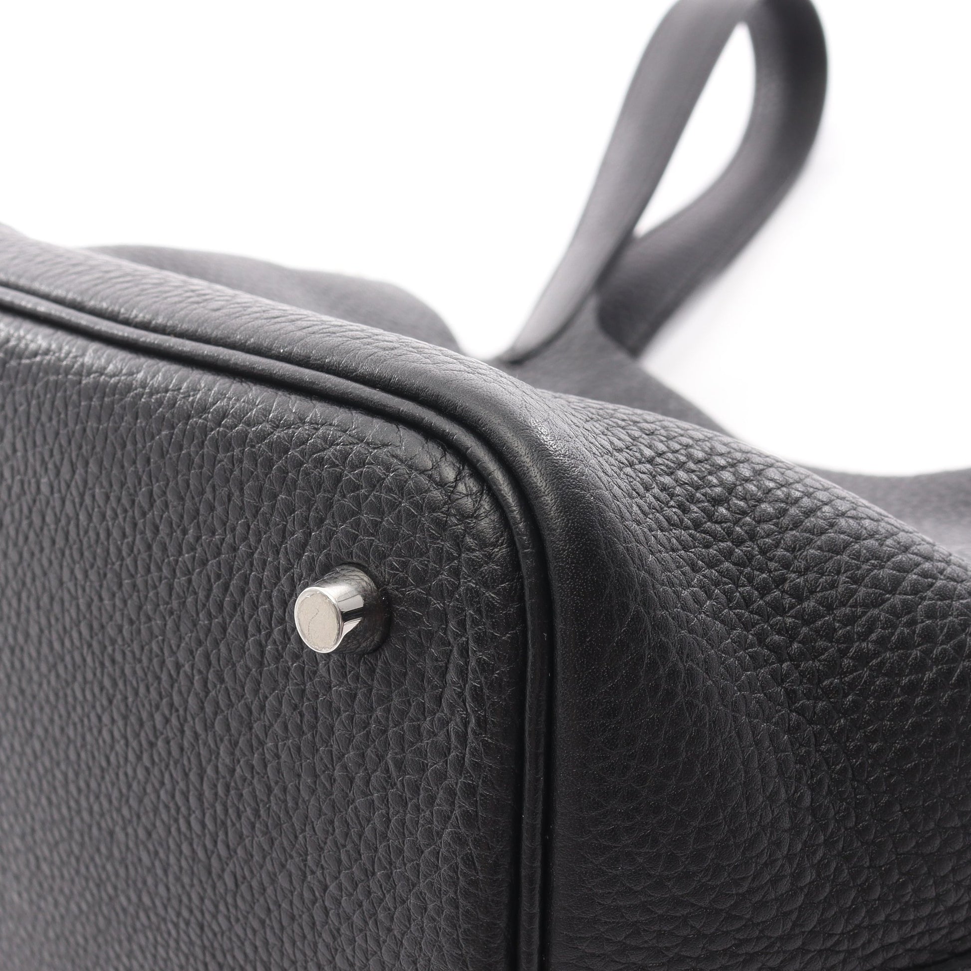 ピコタンロックMM ハンドバッグ トリヨンクレマンス ブラック シルバー金具 Y刻印 エルメス バッグ HERMES