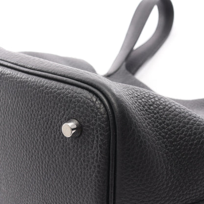 ピコタンロックMM ハンドバッグ トリヨンクレマンス ブラック シルバー金具 Y刻印 エルメス バッグ HERMES