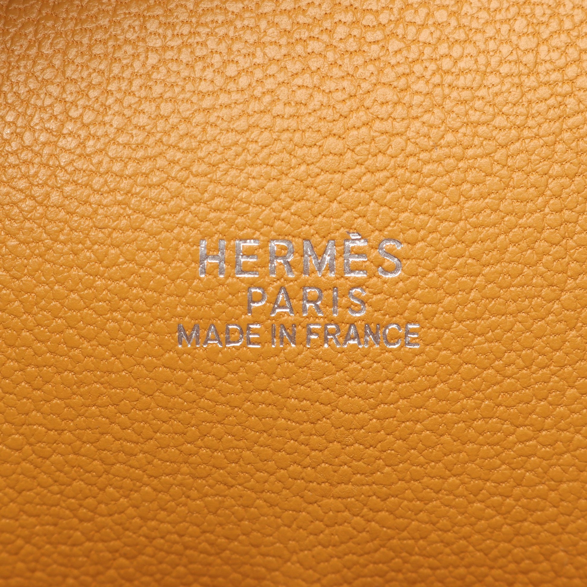 プリュム32 ナチュラル ハンドバッグ ヴァッシュ ライトブラウン シルバー金具 □G刻印 エルメス バッグ HERMES