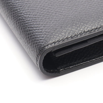 ベアンスフレ 二つ折り長財布 ヴォーエプソン ブラック ゴールド金具 X刻印 エルメス 財布・小物 HERMES