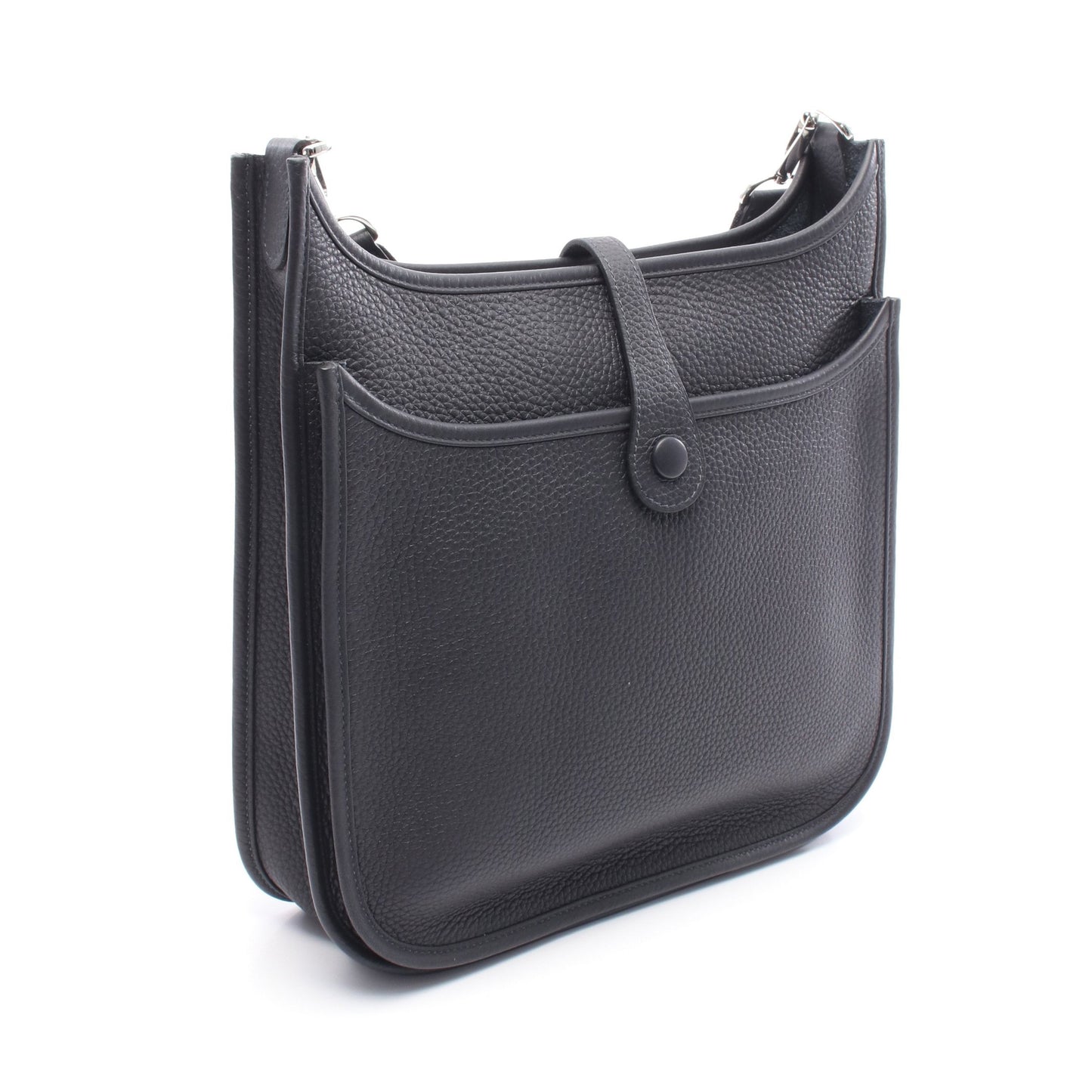 エヴリン 3 トロワ PM キャバン ショルダーバッグ トリヨンクレマンス ダークネイビー シルバー金具 W刻印 エルメス バッグ HERMES