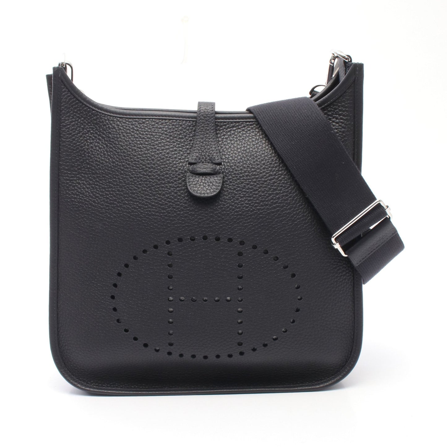 エヴリン 3 トロワ PM キャバン ショルダーバッグ トリヨンクレマンス ダークネイビー シルバー金具 W刻印 エルメス バッグ HERMES