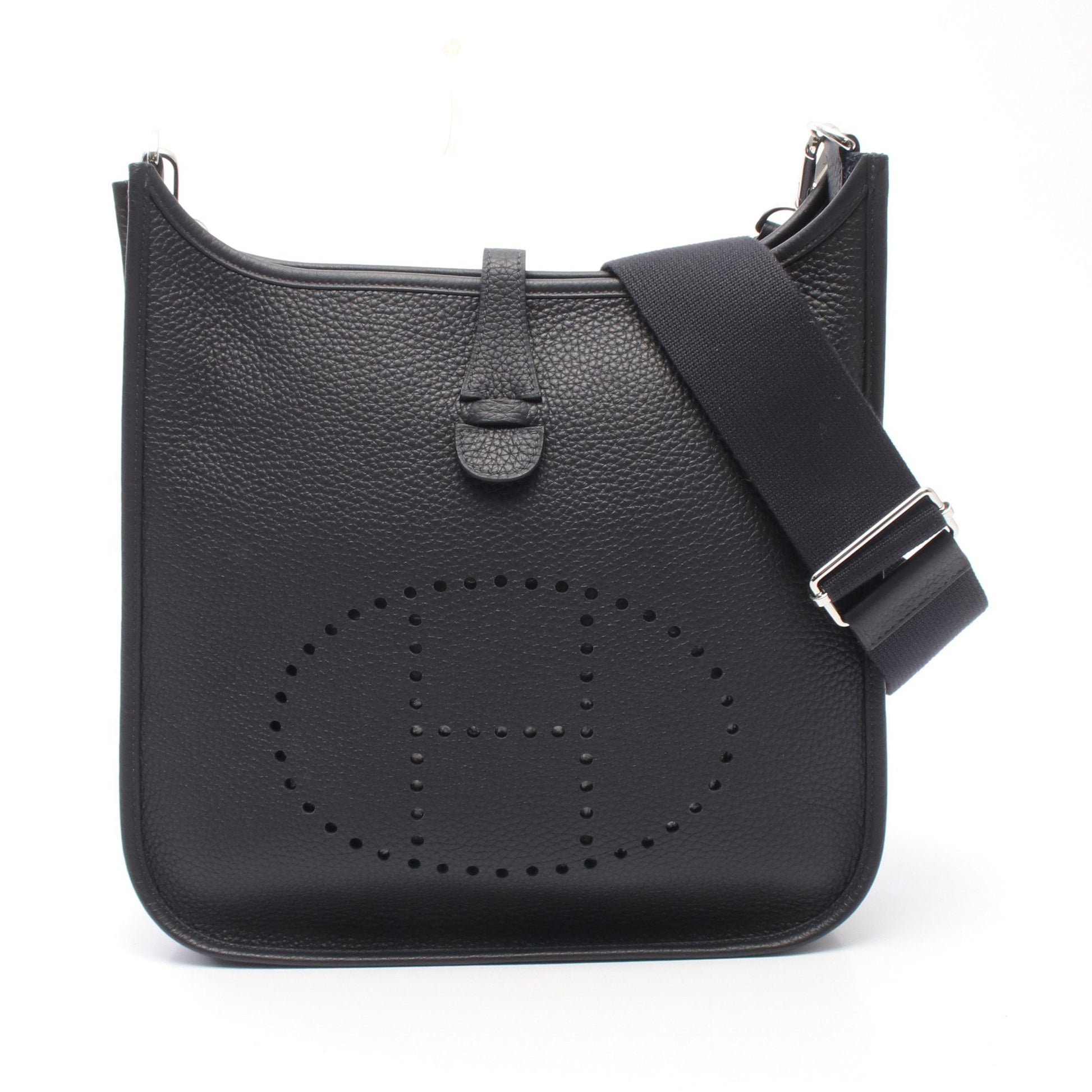 エヴリン 3 トロワ PM キャバン ショルダーバッグ トリヨンクレマンス ダークネイビー シルバー金具 W刻印 エルメス バッグ HERMES