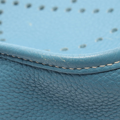 エヴリン 3 トロワ PM ブルージーン ショルダーバッグ トリヨンクレマンス ブルー シルバー金具 □N刻印 エルメス バッグ HERMES