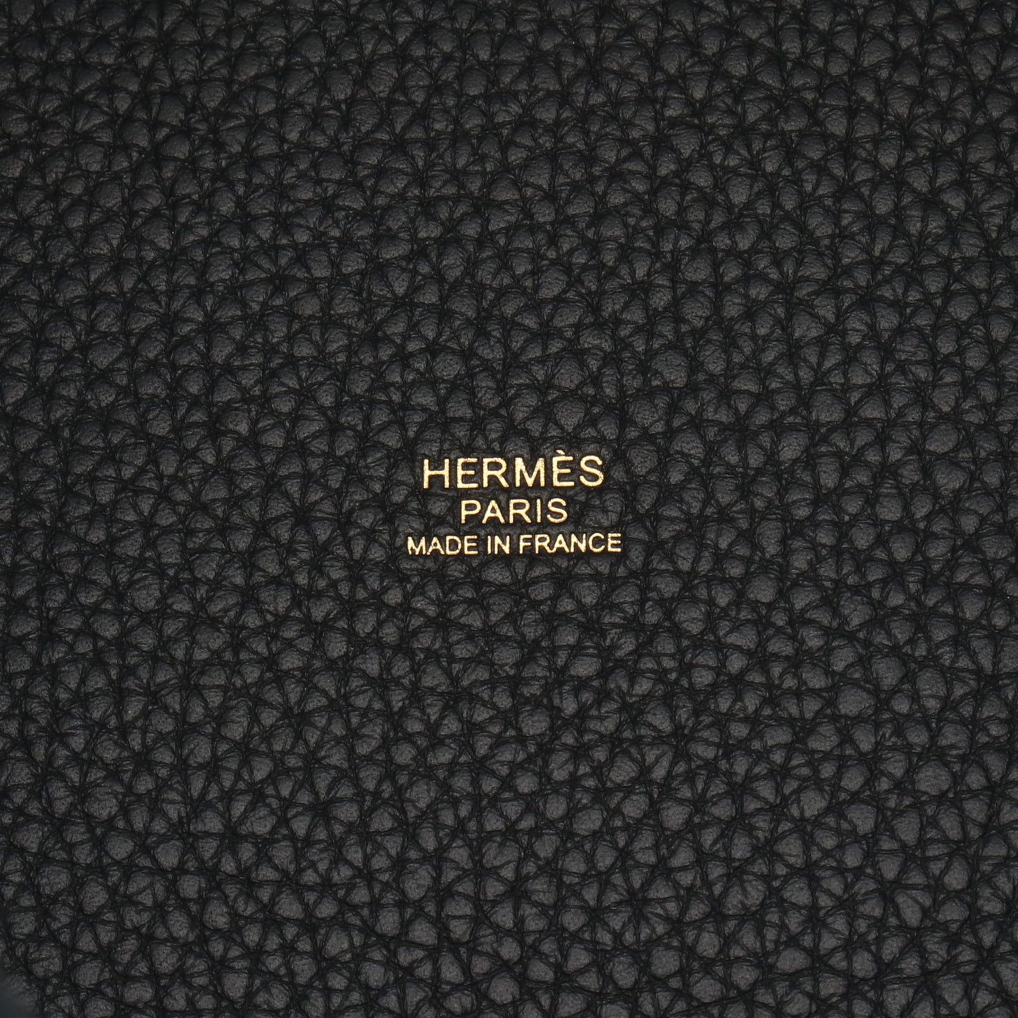 ピコタンロックPM ハンドバッグ トリヨンクレマンス ブラック ゴールド金具 K刻印 エルメス バッグ HERMES