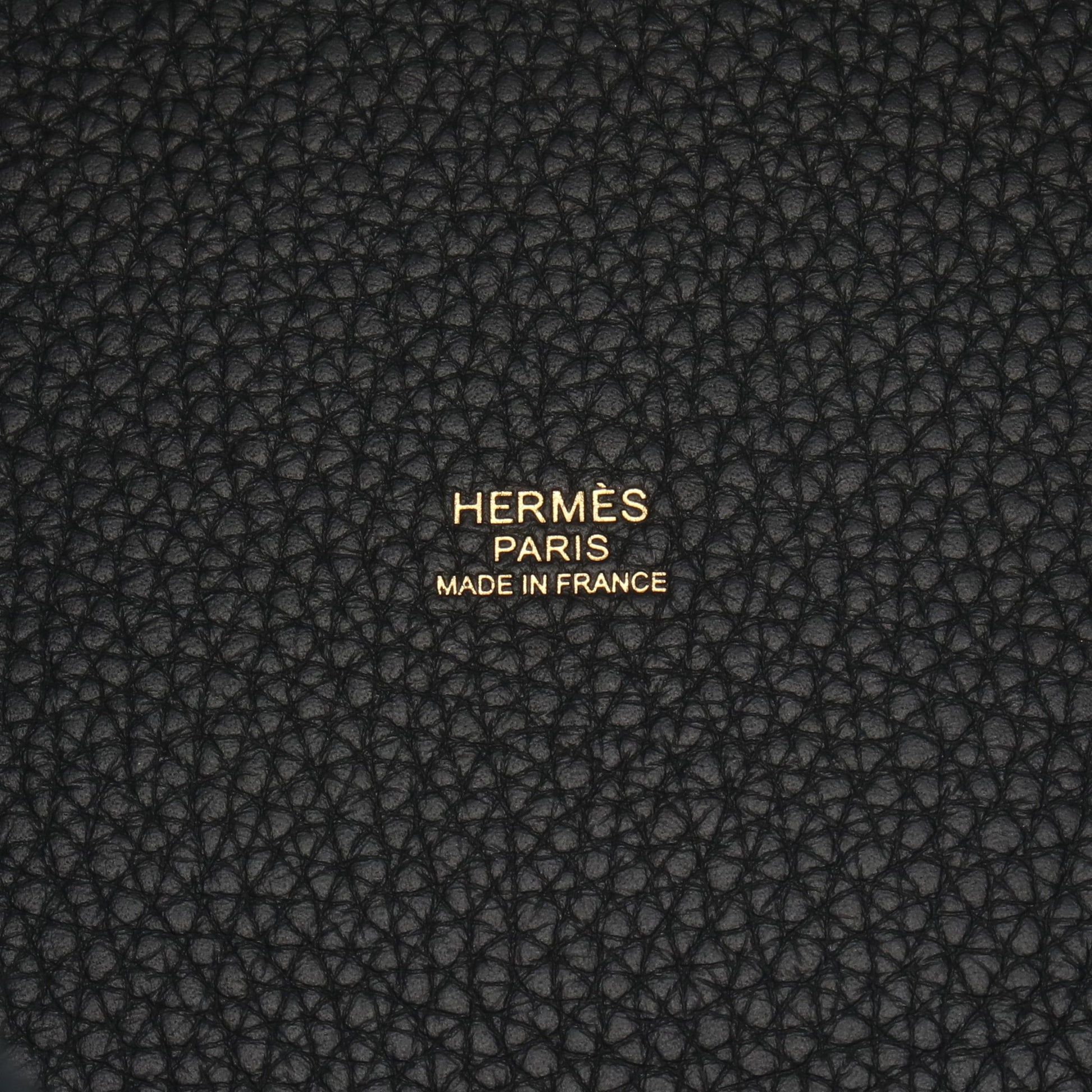 ピコタンロックPM ハンドバッグ トリヨンクレマンス ブラック ゴールド金具 K刻印 エルメス バッグ HERMES