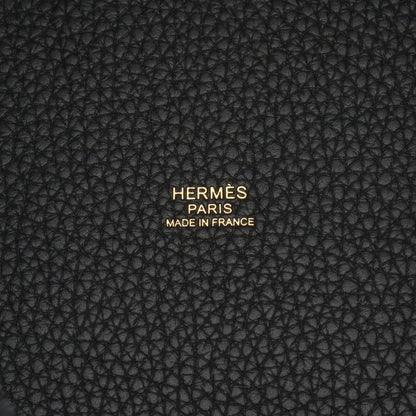 ピコタンロックPM ハンドバッグ トリヨンクレマンス ブラック ゴールド金具 K刻印 エルメス バッグ HERMES