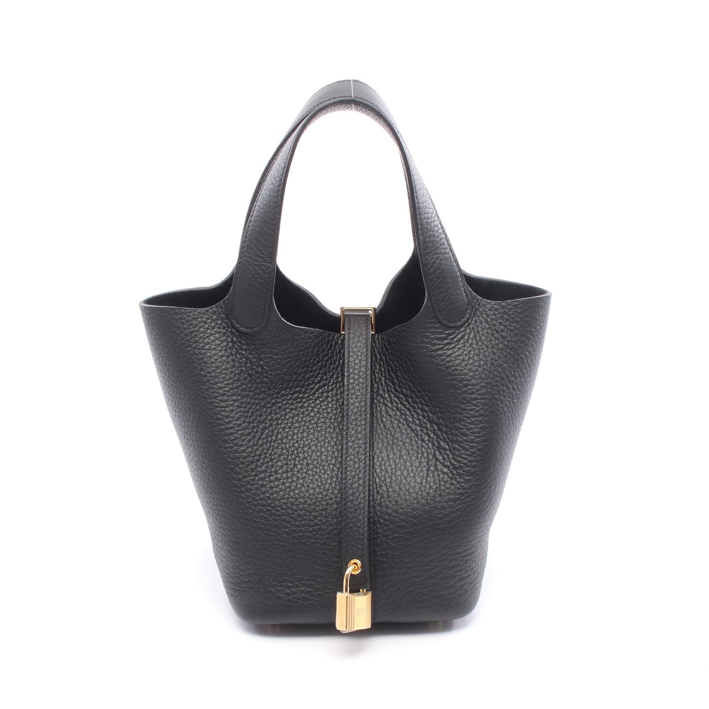 ピコタンロックPM ハンドバッグ トリヨンクレマンス ブラック ゴールド金具 K刻印 エルメス バッグ HERMES