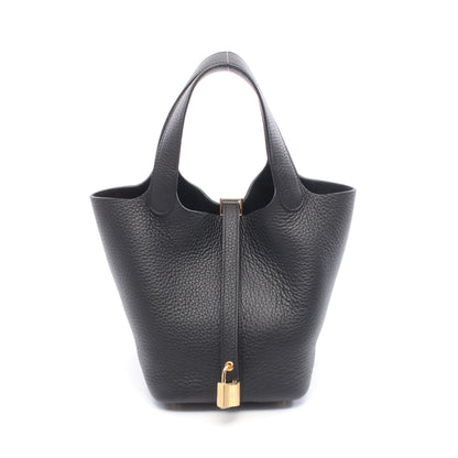 ピコタンロックPM ハンドバッグ トリヨンクレマンス ブラック ゴールド金具 K刻印 エルメス バッグ HERMES