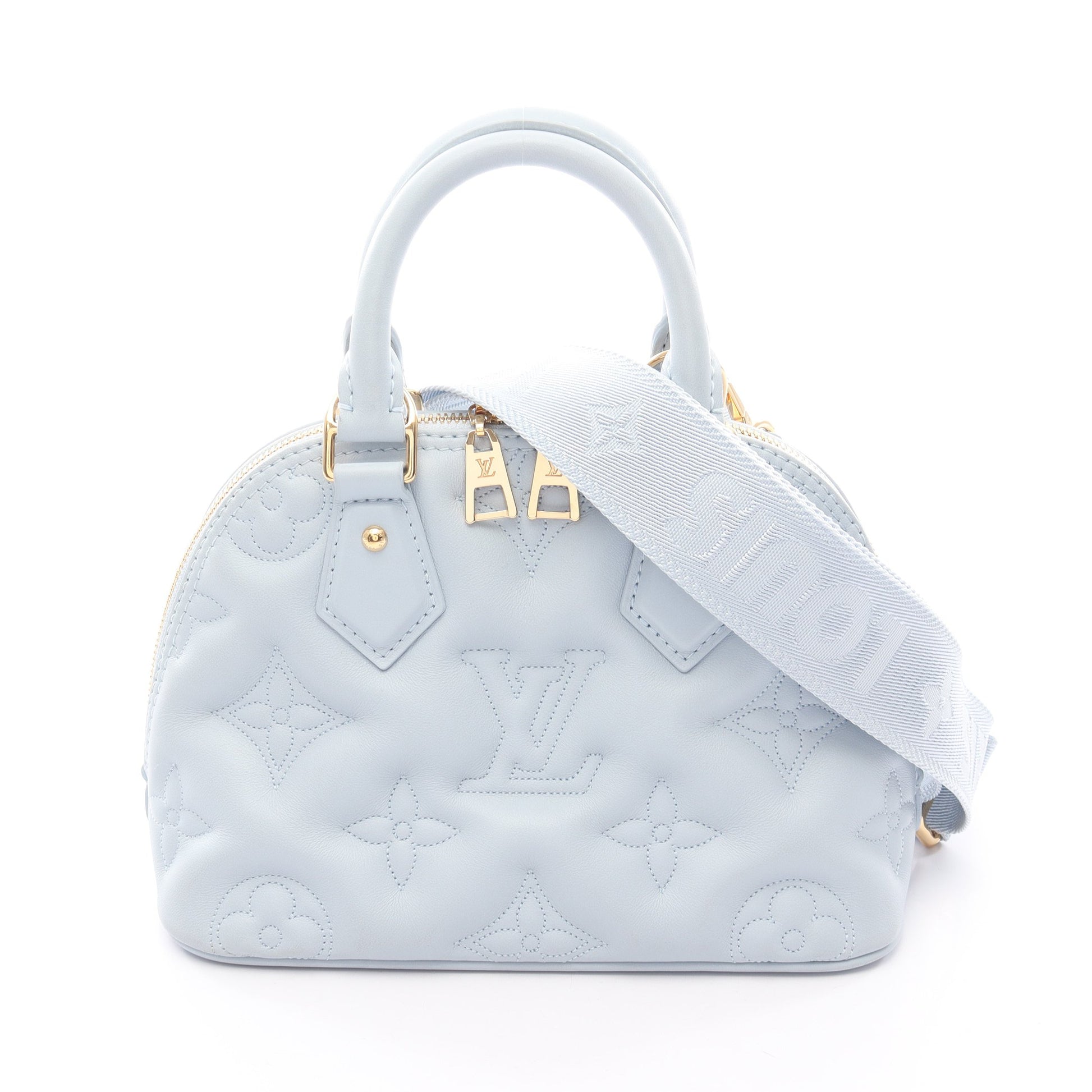 アルマ ソフトBB バブルグラム ブルーグラシエール ハンドバッグ レザー ブルーグレー 2WAY ルイヴィトン バッグ LOUIS VUITTON