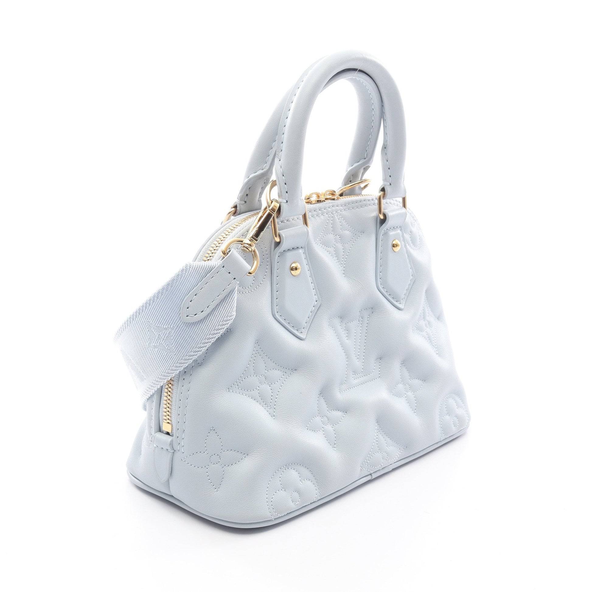 アルマ ソフトBB バブルグラム ブルーグラシエール ハンドバッグ レザー ブルーグレー 2WAY ルイヴィトン バッグ LOUIS VUITTON