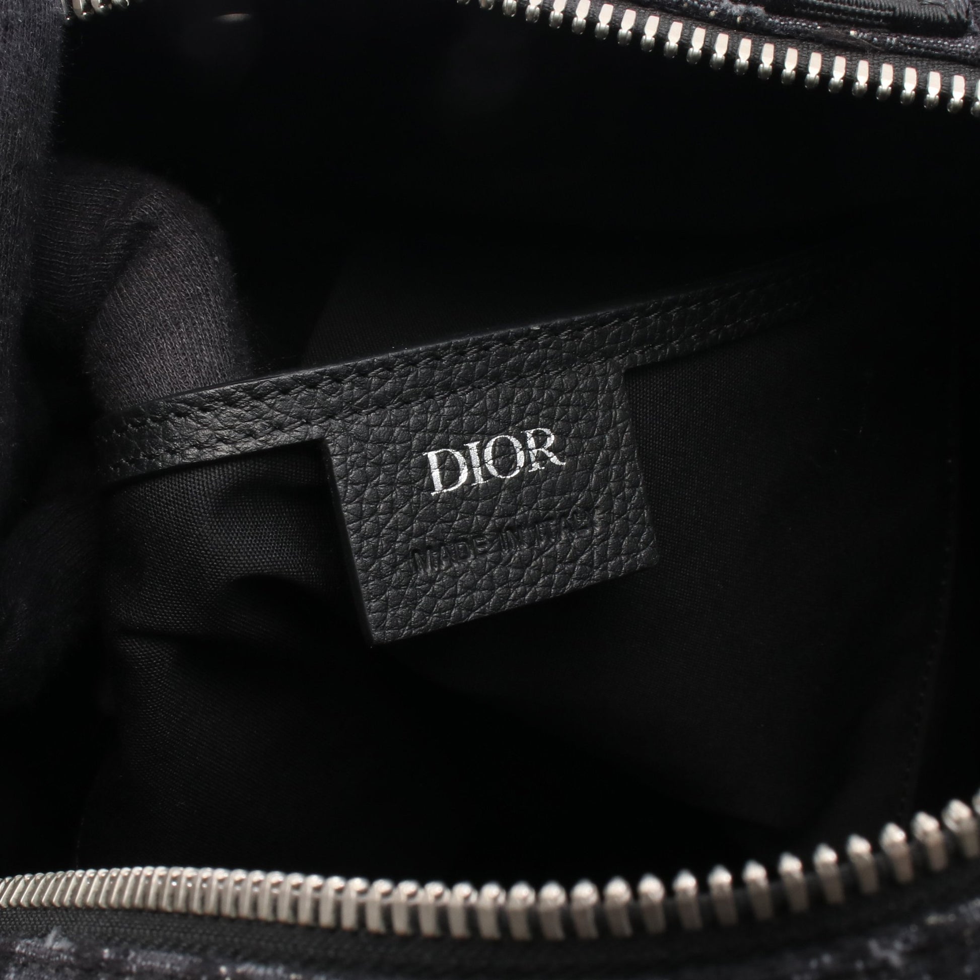 サファリ オブリーク バックパック リュックサック キャンバス レザー ブラック クリスチャンディオール バッグ Christian Dior