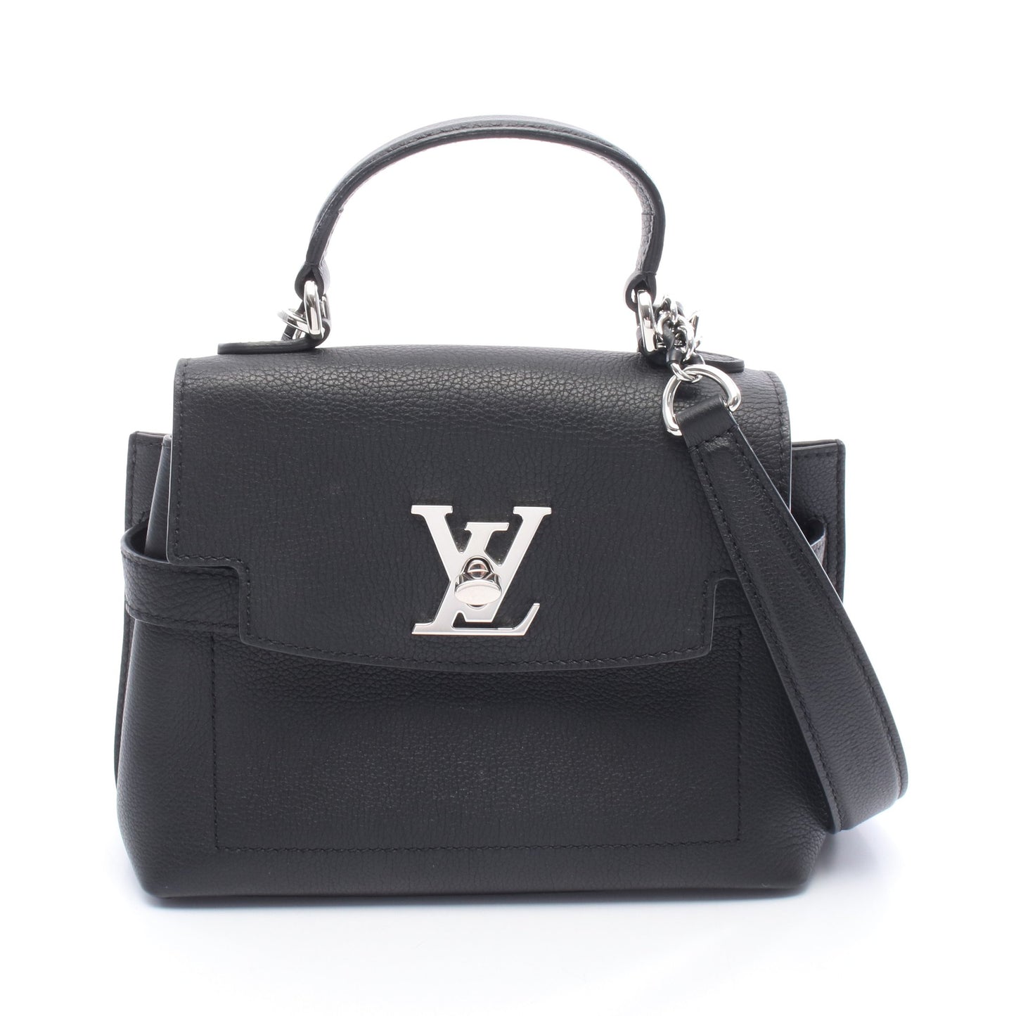 ロックミー エヴァーミニ ハンドバッグ レザー ブラック 2WAY ルイヴィトン バッグ LOUIS VUITTON