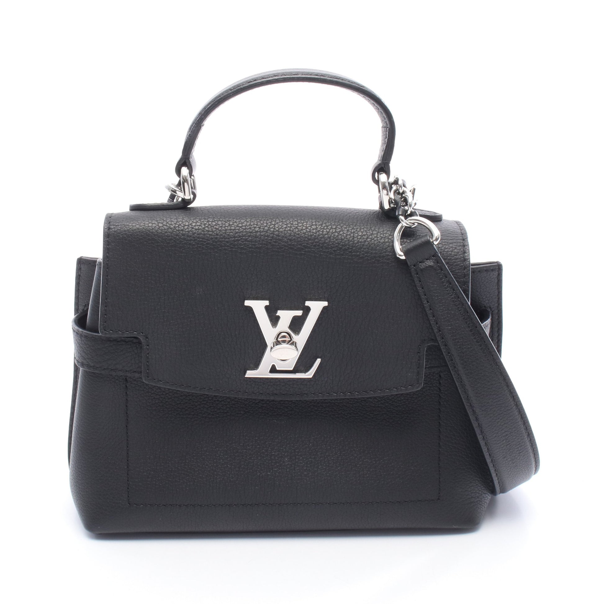 ロックミー エヴァーミニ ハンドバッグ レザー ブラック 2WAY ルイヴィトン バッグ LOUIS VUITTON